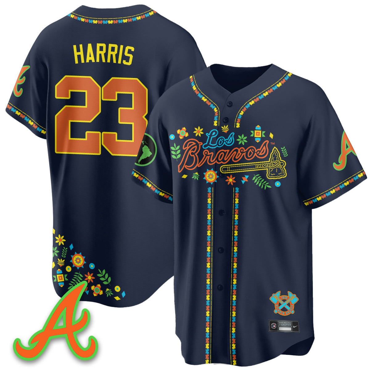 Women's Atlanta Braves 2025 "Los Bravos" Jersey - All Stitched