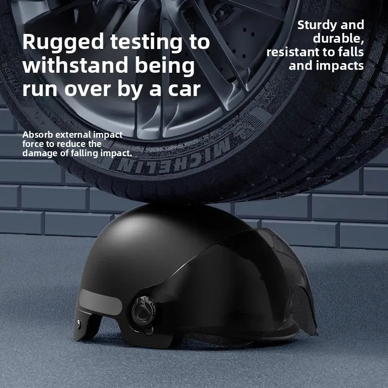 New Electric Vehicle Motorcycle Half Helmet Unisex Cycling Protective Helmet