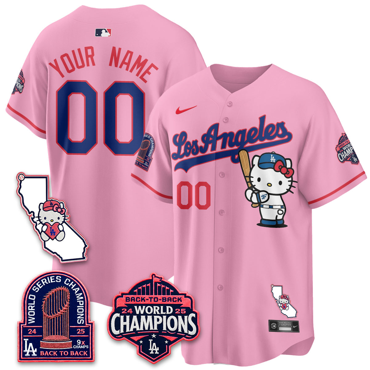 LAD x Meow KT 2026 Vapor Custom Jersey - All Stitched - V4