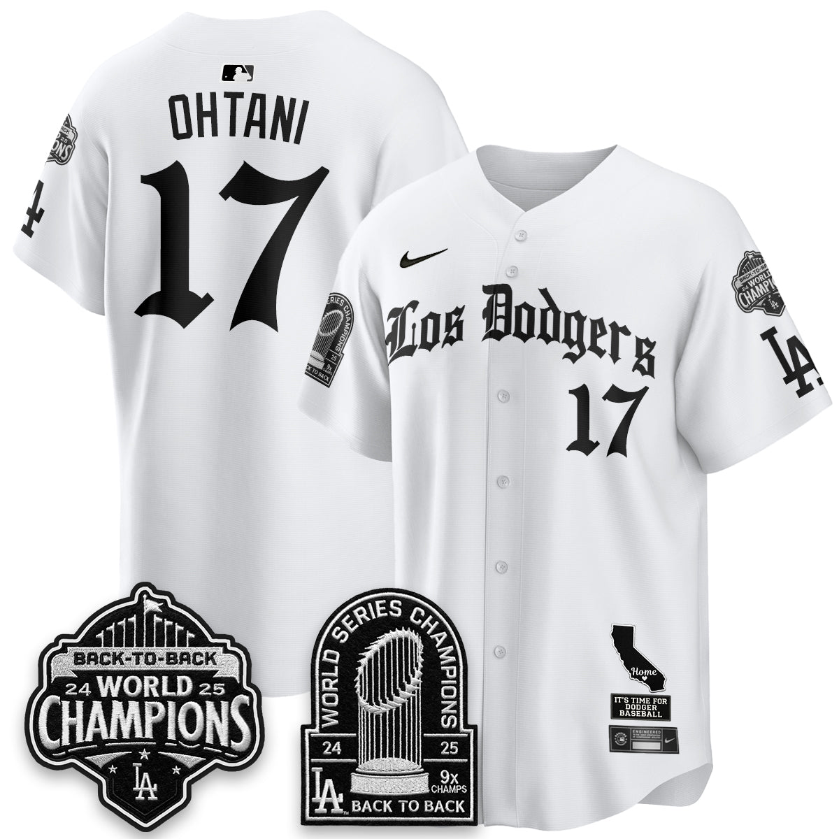 LAD World Series Champions Vapor Premier Limited Gothic Edition Jersey - All Stitched