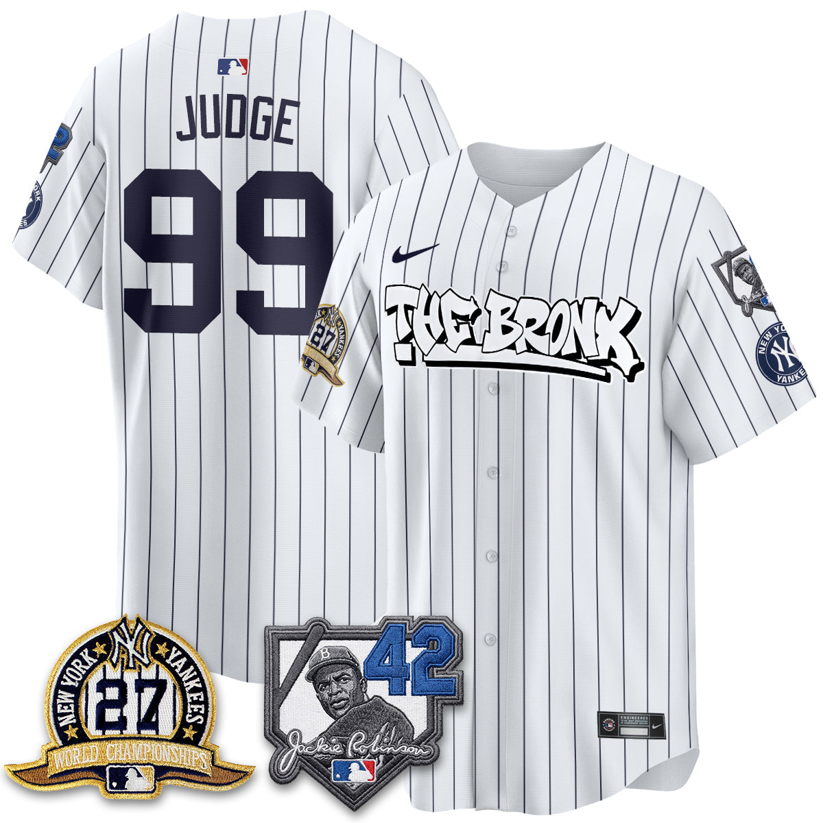 NYY The Bronx 2026 Jackie Robinson Day Vapor Limited Jersey - All Stitched